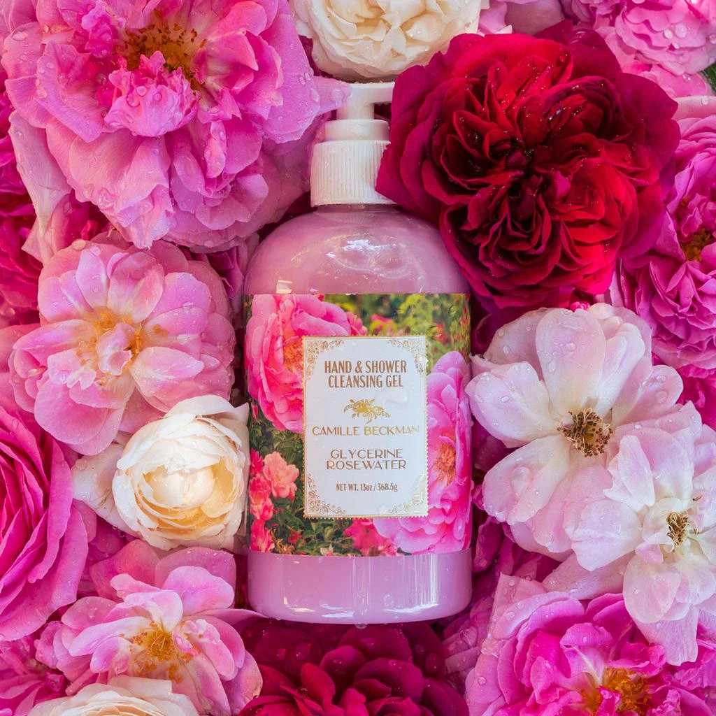 Camille Beckman Hand & Shower Cleansing Gel 13oz Glycerine Rosewater 5