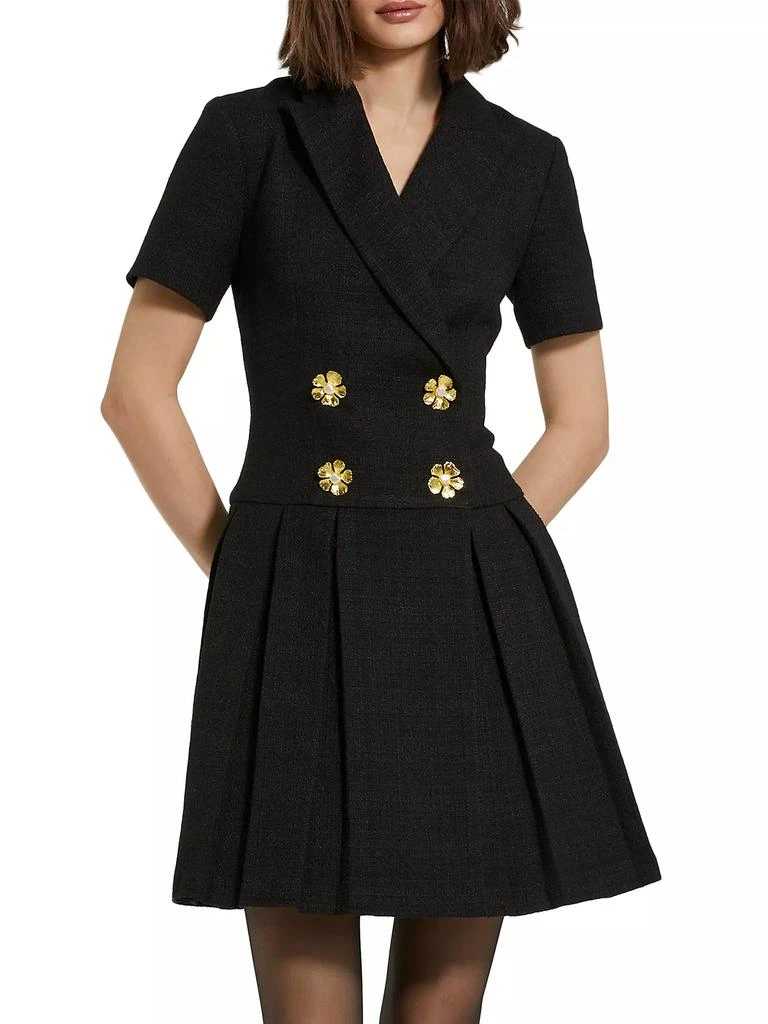 Mac Duggal Tweed Short-Sleeve Blazer Minidress 3