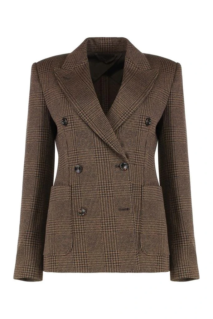 Max Mara Max Mara Double-Breasted Blazer Zulma In Prince Of Wales 1