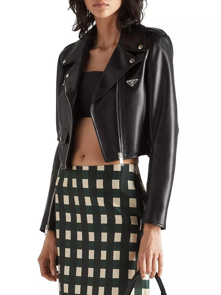 Prada Nappa Leather Biker Jacket 2