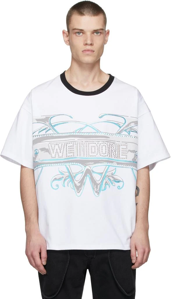 We11done White 'W' Graphic T-Shirt 1