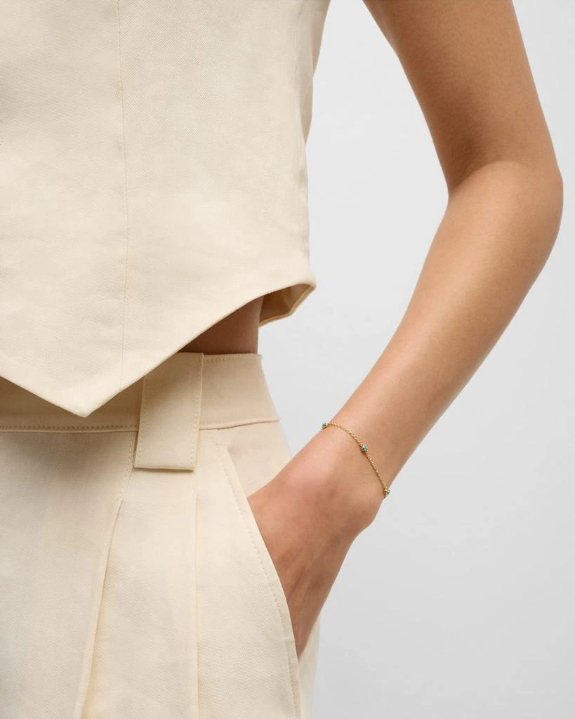 Jennifer Meyer 5 Illusion-Set Turquoise Bracelet 5