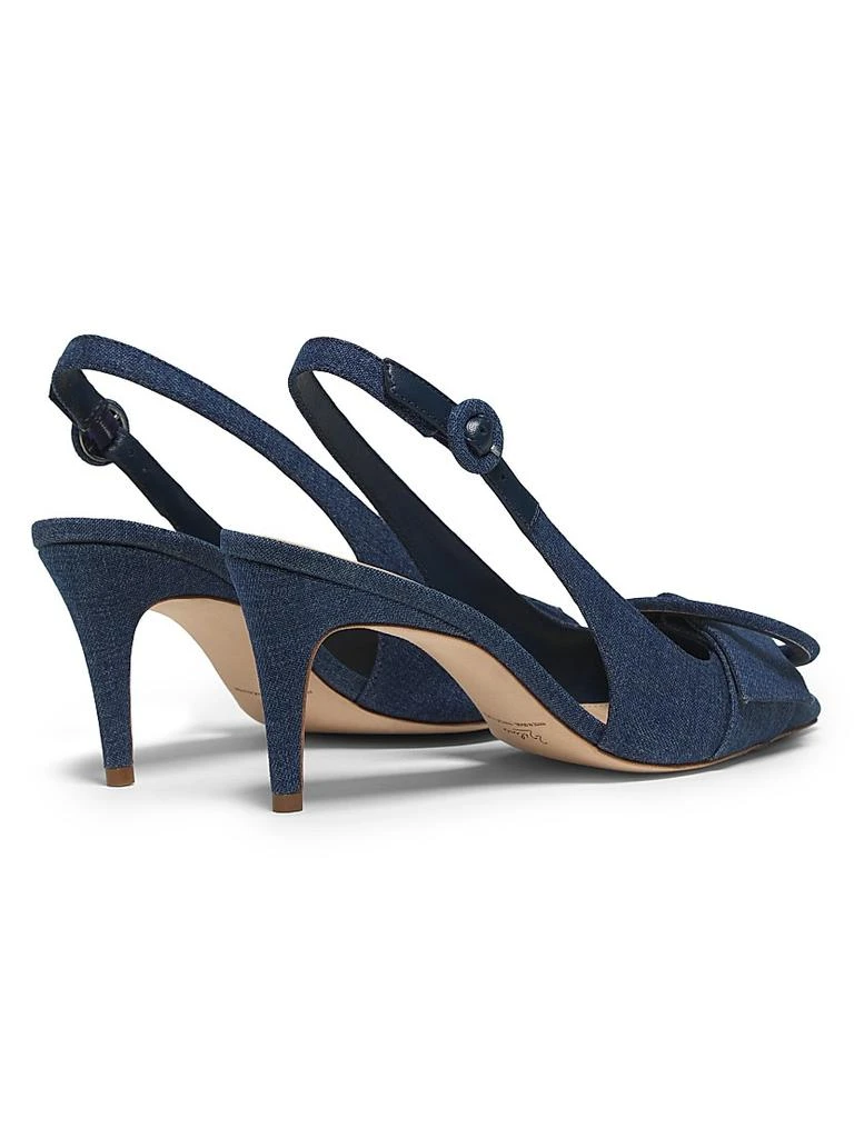 22élevé 75MM Buckle-Accented Denim Pumps 3