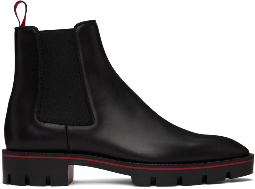 Christian Louboutin Black Alpinosol Chelsea Boots