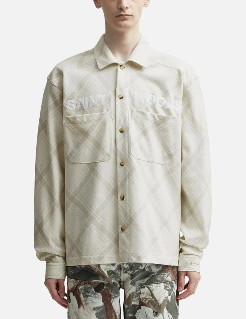Saintwoods UNLINED FLANNEL SHIRT 3