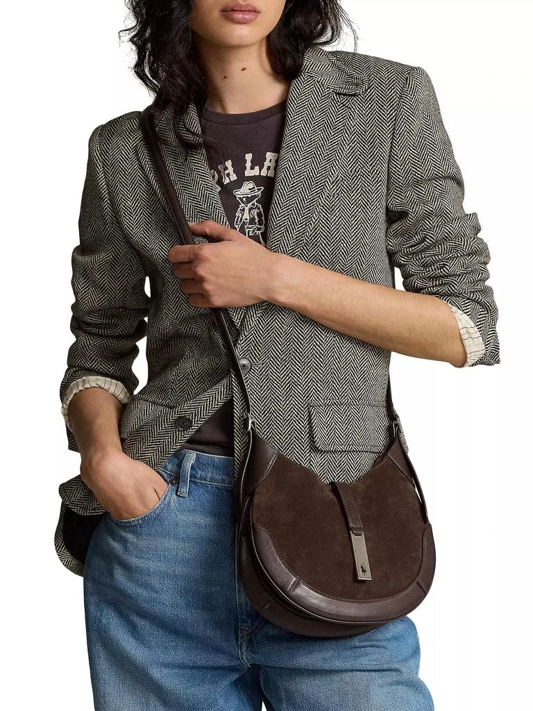 Ralph Lauren Polo ID Small Suede Shoulder Bag 2