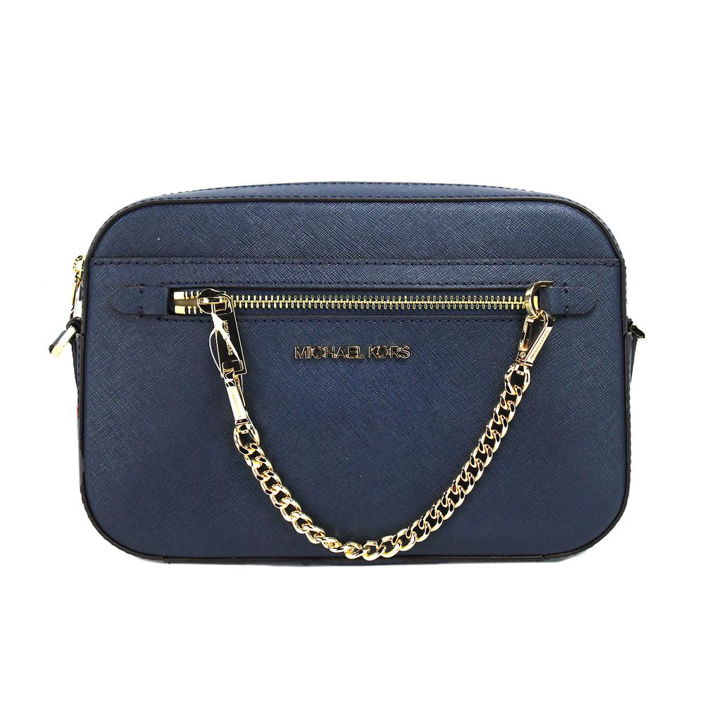 Navy and white michael kors purse best sale