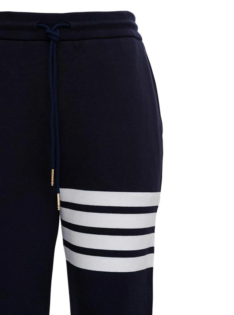 Thom Browne Blue Cotton Jogger With 4 Bar Detail 3
