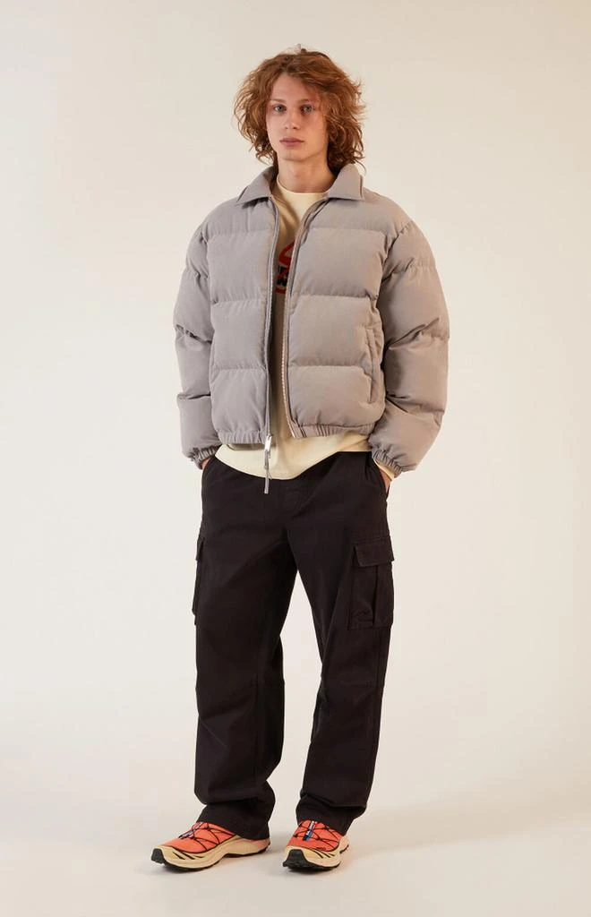 PacSun Gray Coaches Puffer Jacket 4