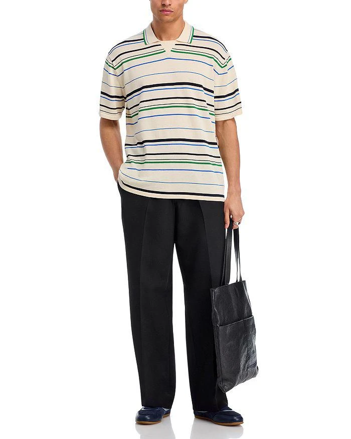 Adidas Regular Fit Striped Knit Polo 2