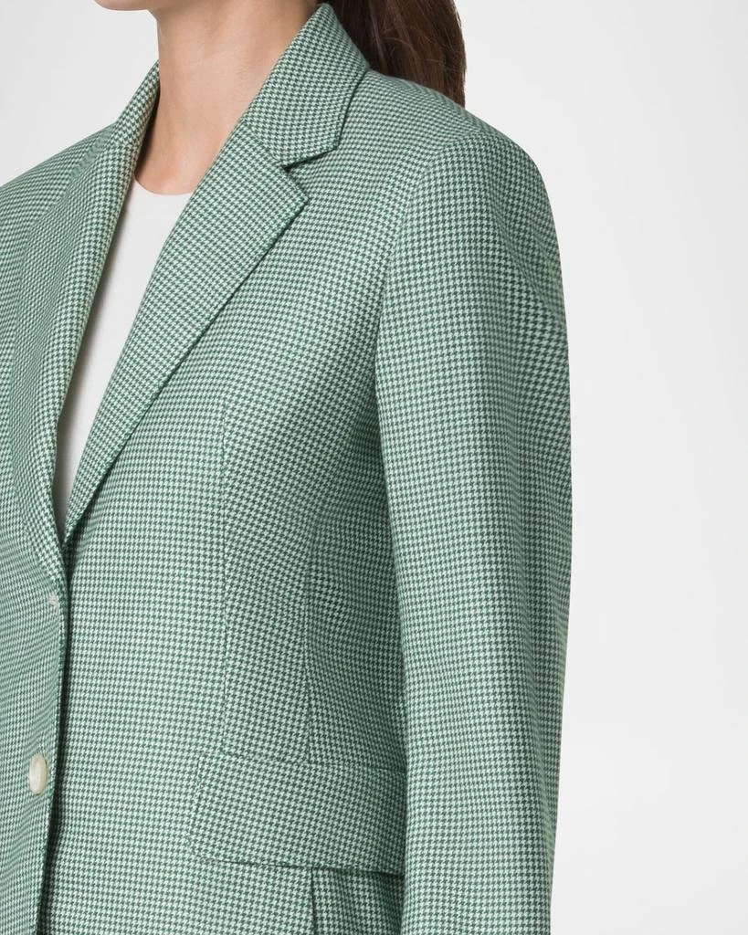 Akris Single-Breasted Cashmere Pepita Jacket 5