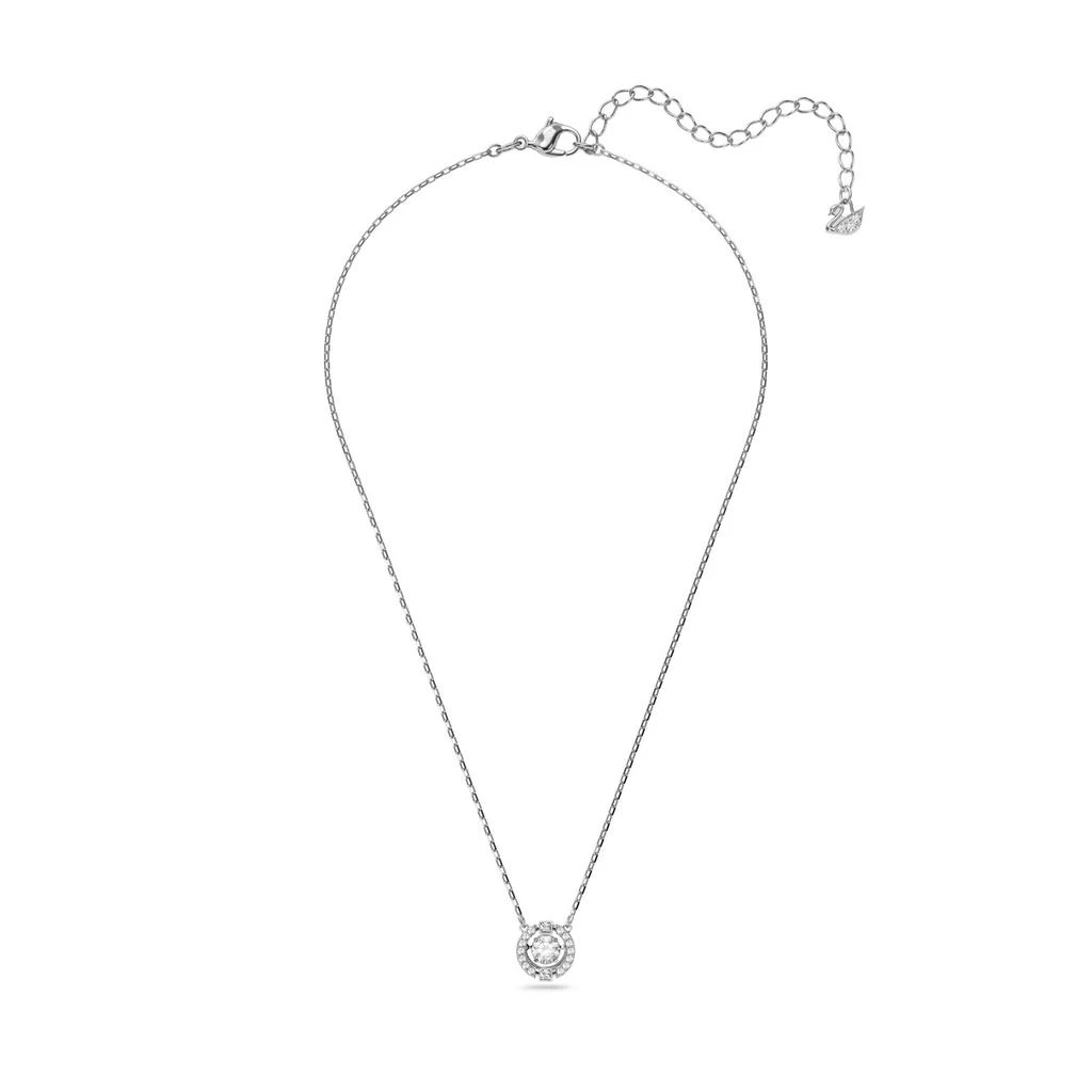 Swarovski Swarovski sparkling dance necklace round cut white rhodium plated 6