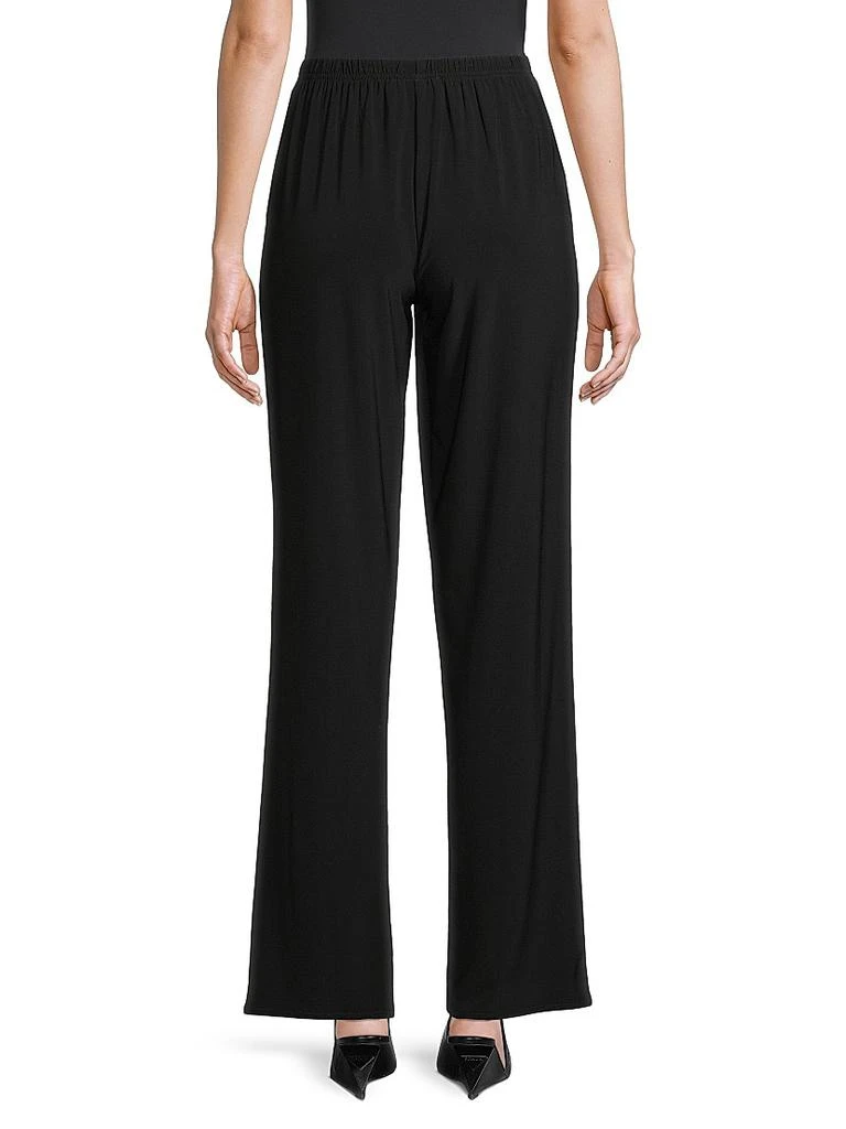 Caroline Rose Stretch-Knit Split Hem Pants 5