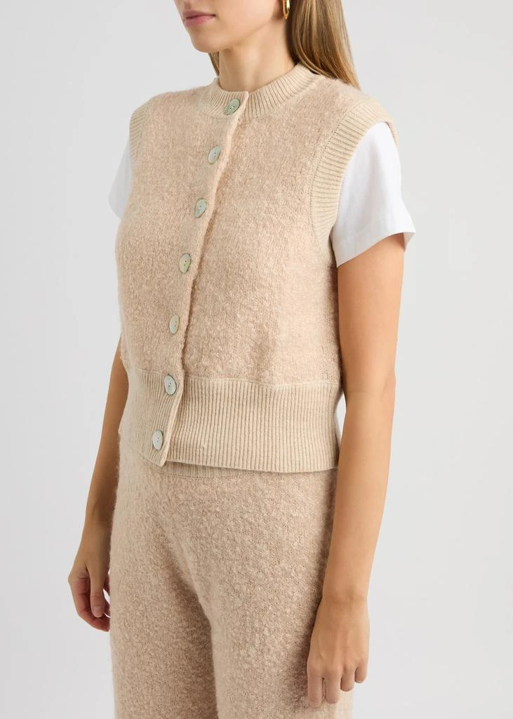 CRUSH CASHMERE Odi bouclé mohiar vest 2