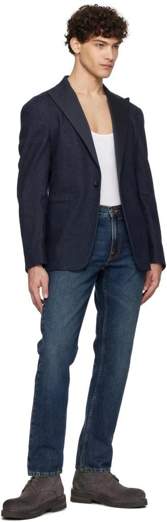 RRL Navy Tuxedo Denim Blazer 4