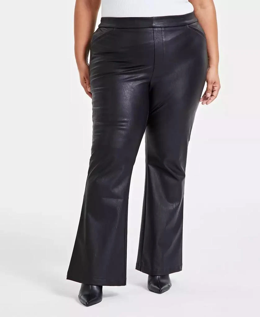 INC International Plus Size Faux-Leather Pants, Created for Macy's 4