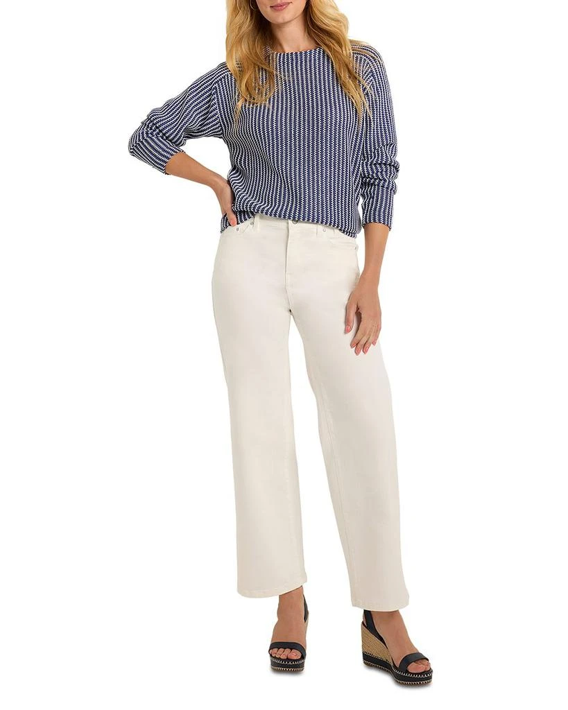 NIC+ZOE Forward Seam Weekend Jeans in Paper White 2
