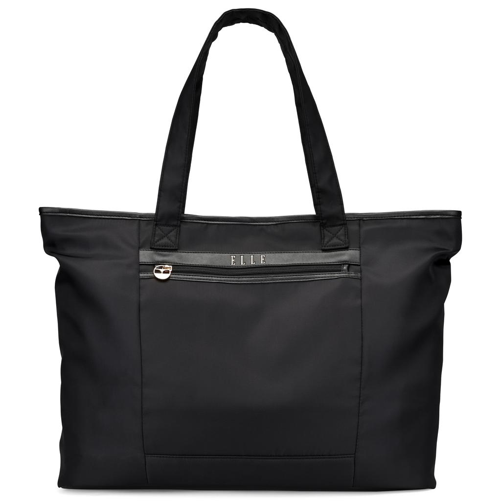 ELLE Rendezvous 38L Twill Weekender Tote Bag | Black