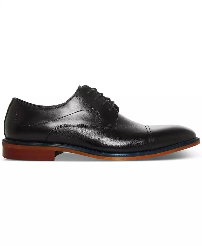 Steve Madden Men's Zane Tonal & Textured Leather Mid Oxford Dress Shoe 7