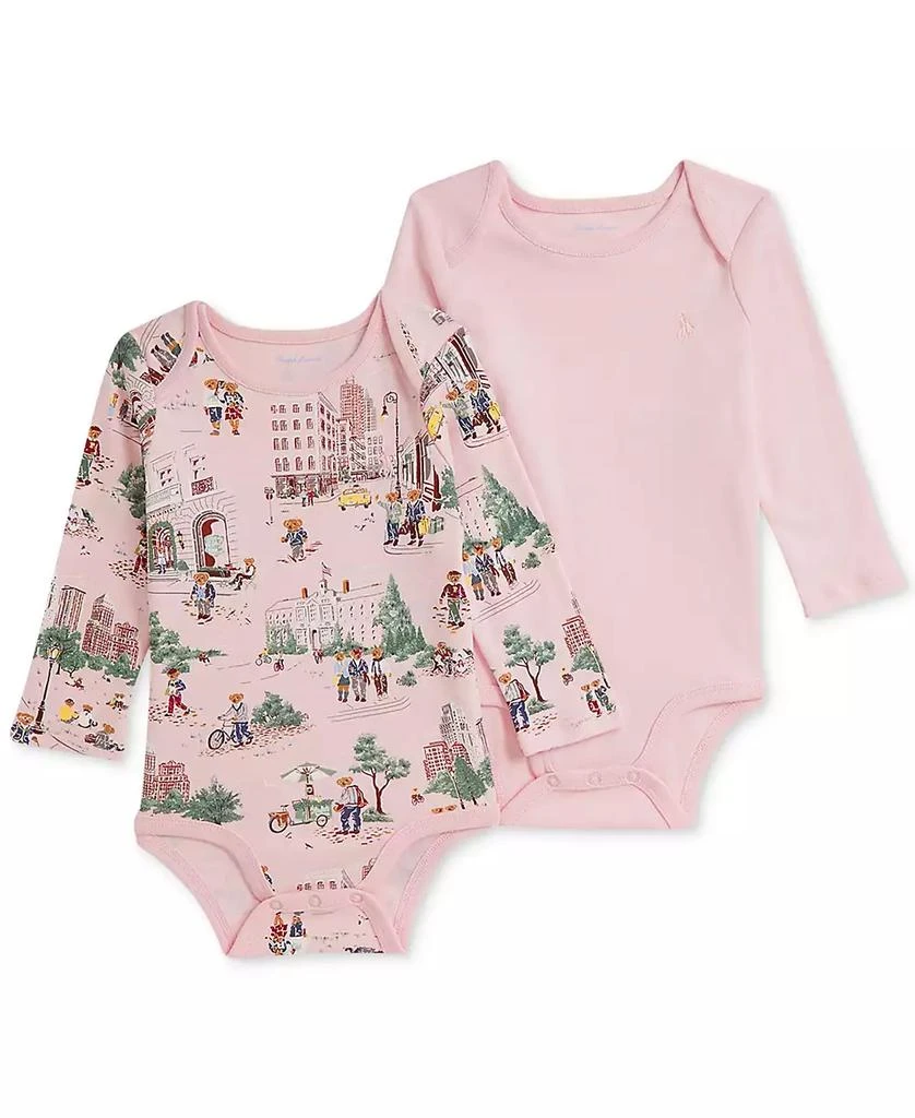 Ralph Lauren Baby Girls 2-Pk. Cotton Bodysuits