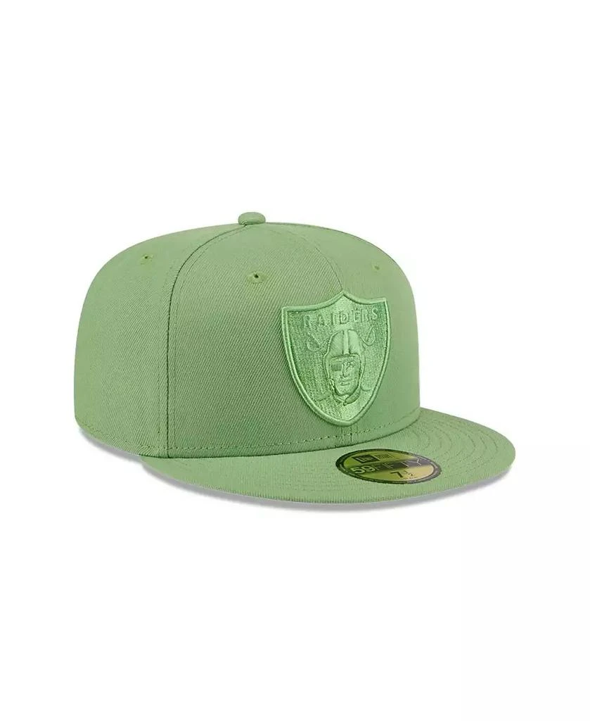 New Era Men's Green Las Vegas Raiders Color Pack 59FIFTY Fitted Hat 3