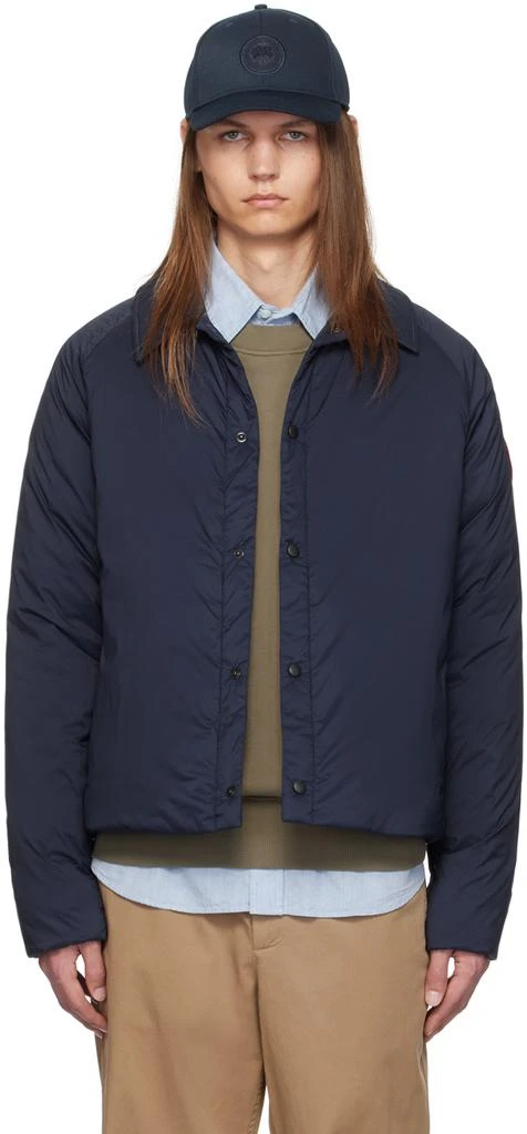 Canada Goose Navy Lodge Coach Down Jacket 1
