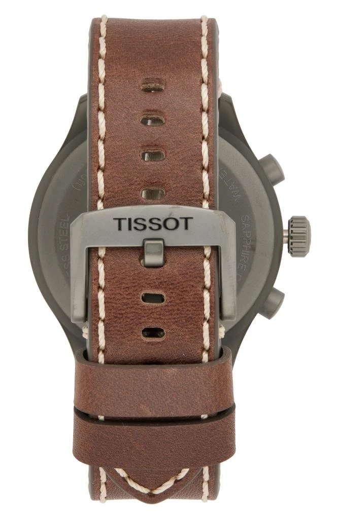 Tissot Chrono XL Leather Strap Watch, 45mm 2