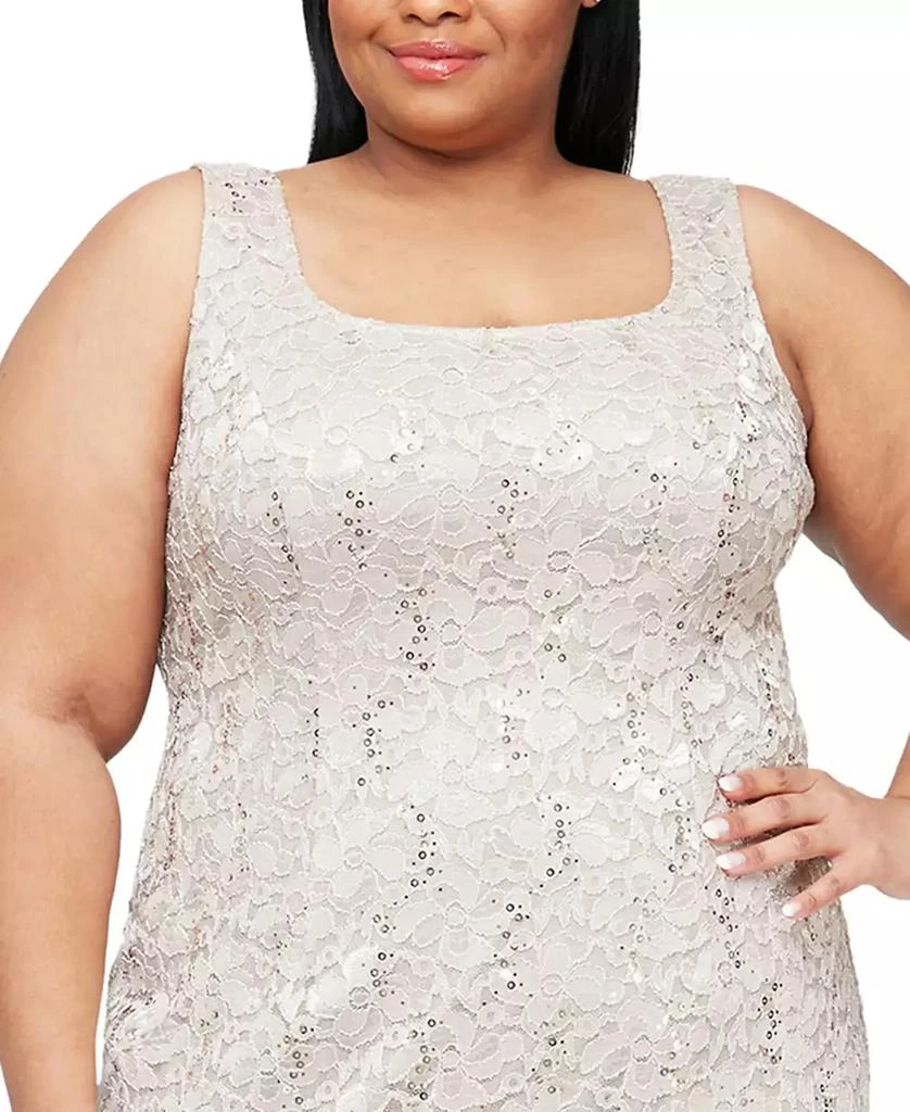 SL Fashions Plus Size 2-Pc. Lace Jacket & Sheath Dress Set 6