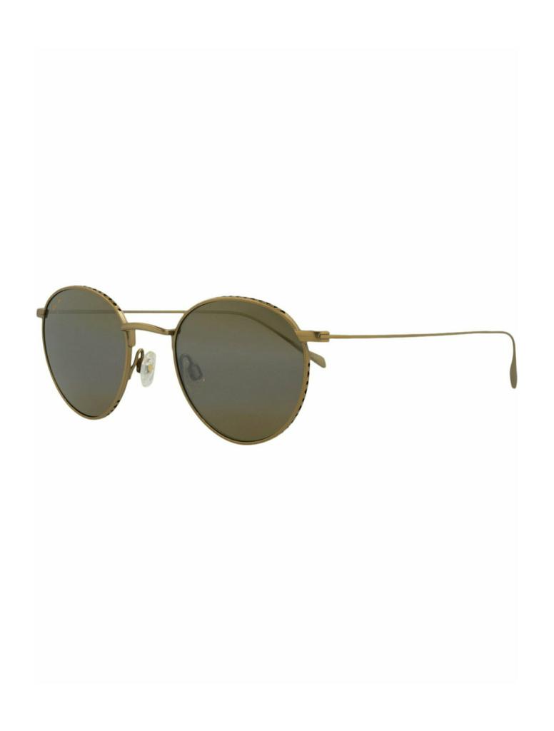 Maui Jim Round-Frame Titanium Sunglasses