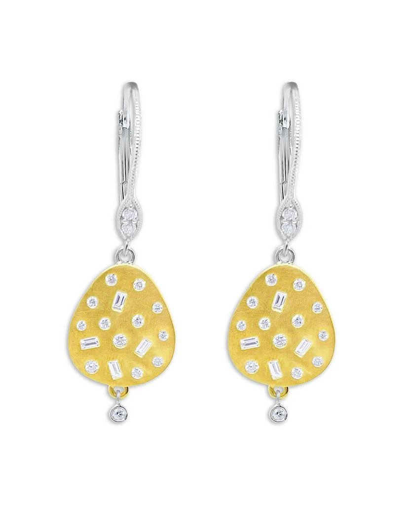 Meira T 14K White & Yellow Gold Diamond Scatter Disc Drop Earrings 1