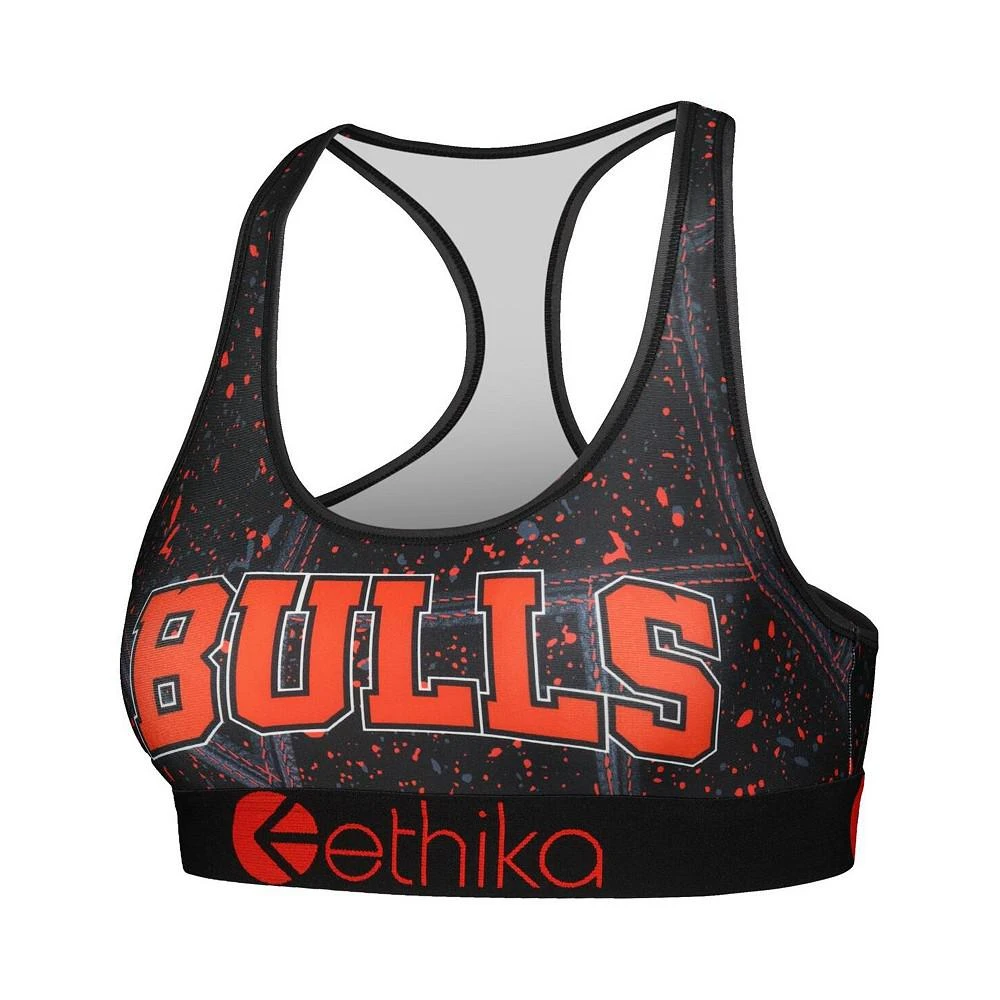 Ethika Women's Red Chicago Bulls Racerback Sports Bra 3