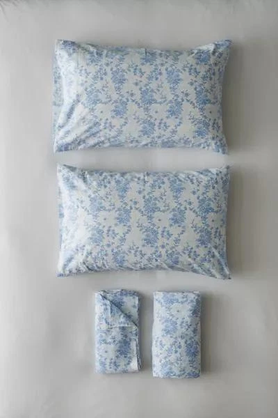 Urban Outfitters Vivian Toile Floral Sheet Set 3