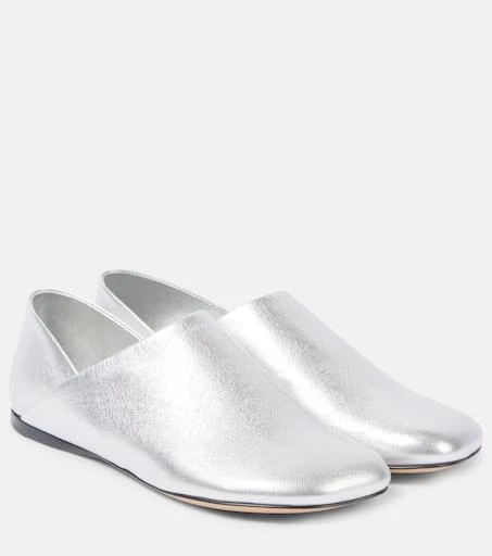Loewe Toy metallic leather slippers 1