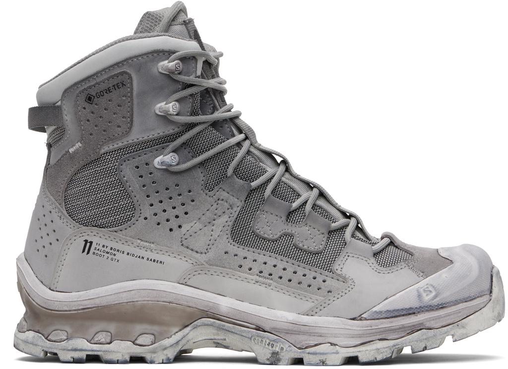 [11 by BBS×SALOMON] BOOT 2 GTX GREY US7 Shop Gray Salomon Edition 2 GTX Boots on Sale at BeyondStyle