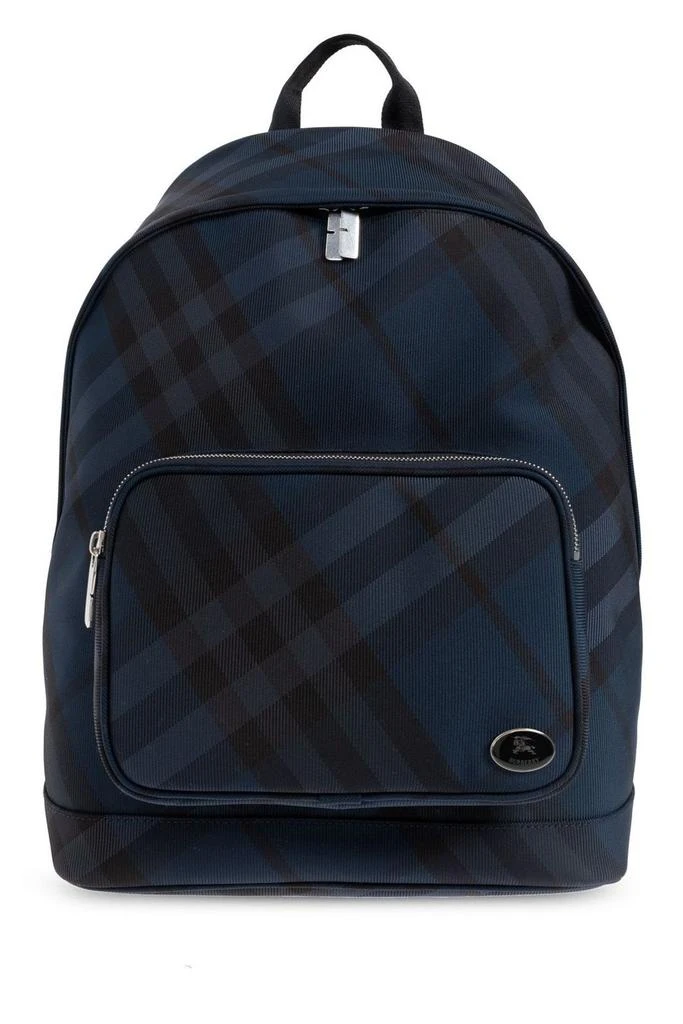 Burberry Burberry Grid Checked Zip-Around Backpack 1