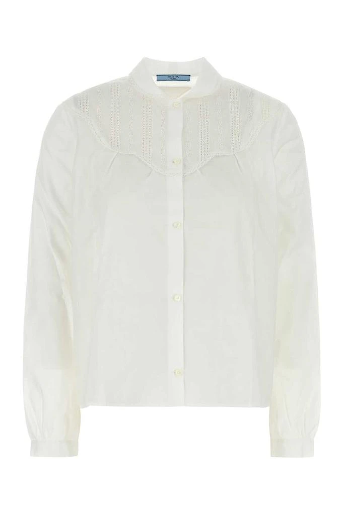 Prada Prada Triagle-Patch Button-Up Shirt 1