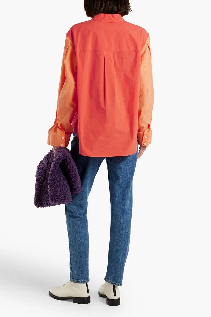Derek Lam Wesley two-tone cotton-poplin shirt 3