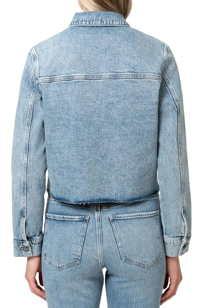 Mavi Jeans Thalia Shiny Crystal Embellished Raw Hem Denim Trucket Jacket 2