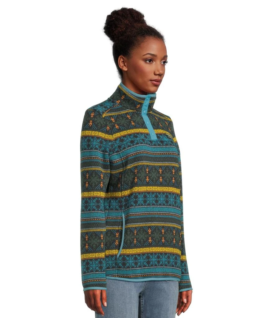 L.L.BEAN Sweater Fleece Pullover Print 2