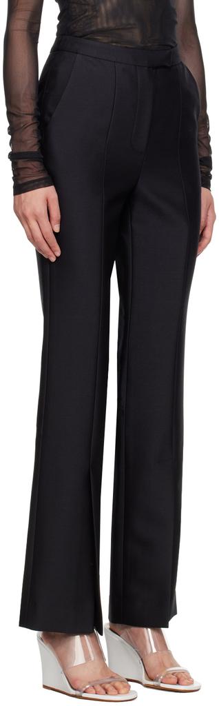 LVIR Black Slit Trousers