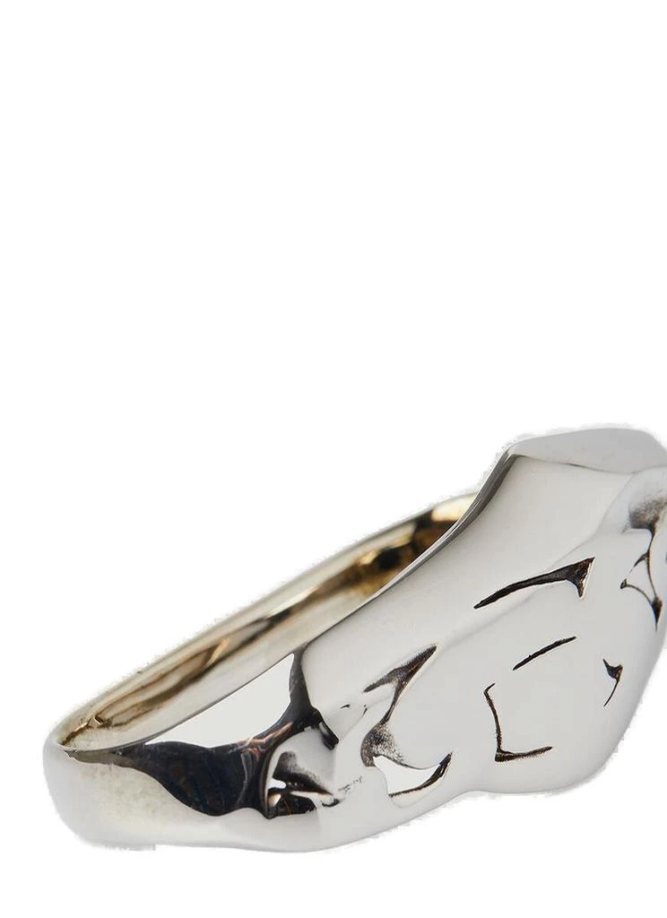 Alexander McQueen Alexander McQueen Asymmetric Cut-Out Detailed Ring 1