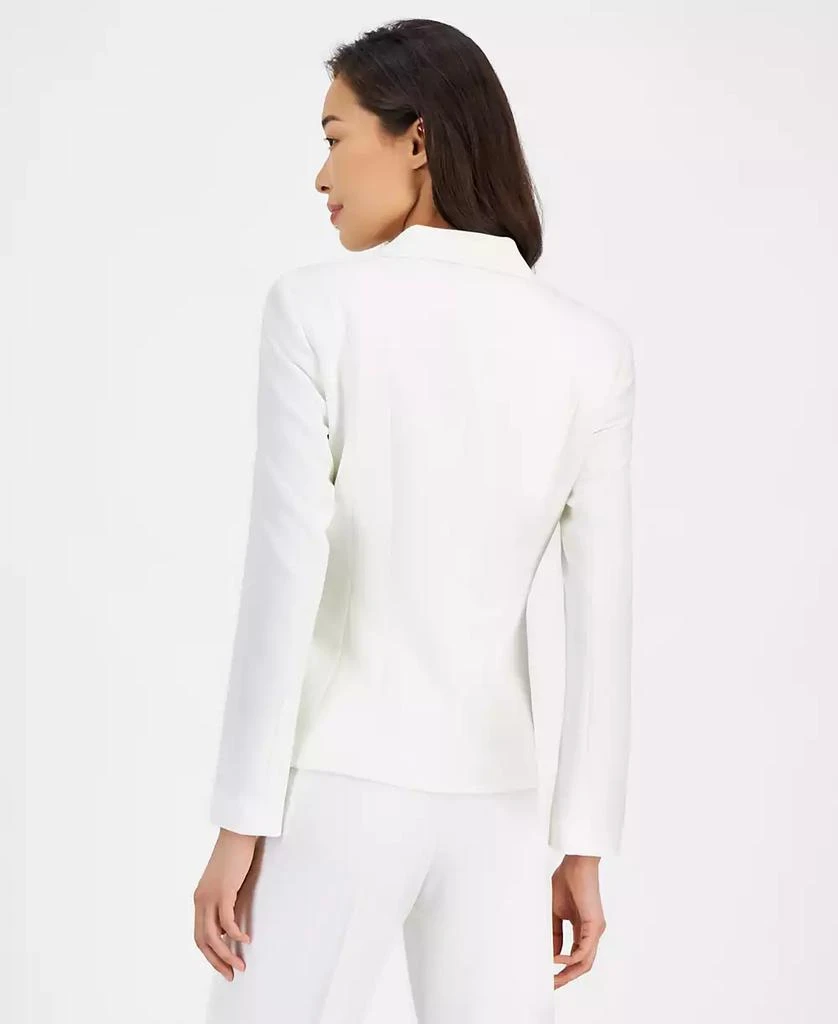 Kasper Women's Stretch Crepe One Button Blazer, Regular & Petite 4