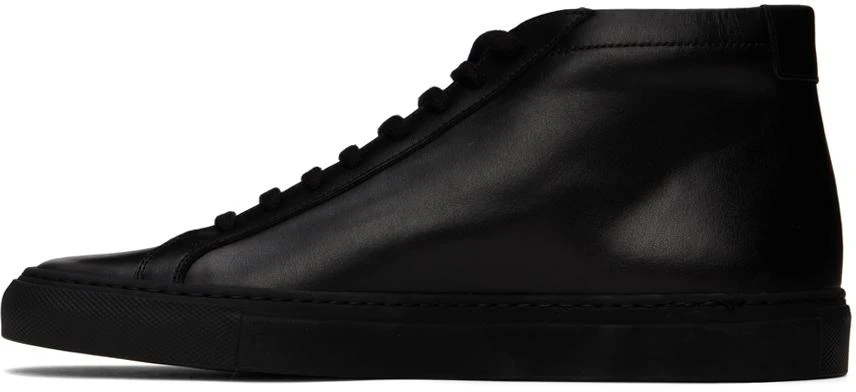 Common Projects Black Achilles Mid Sneakers 3