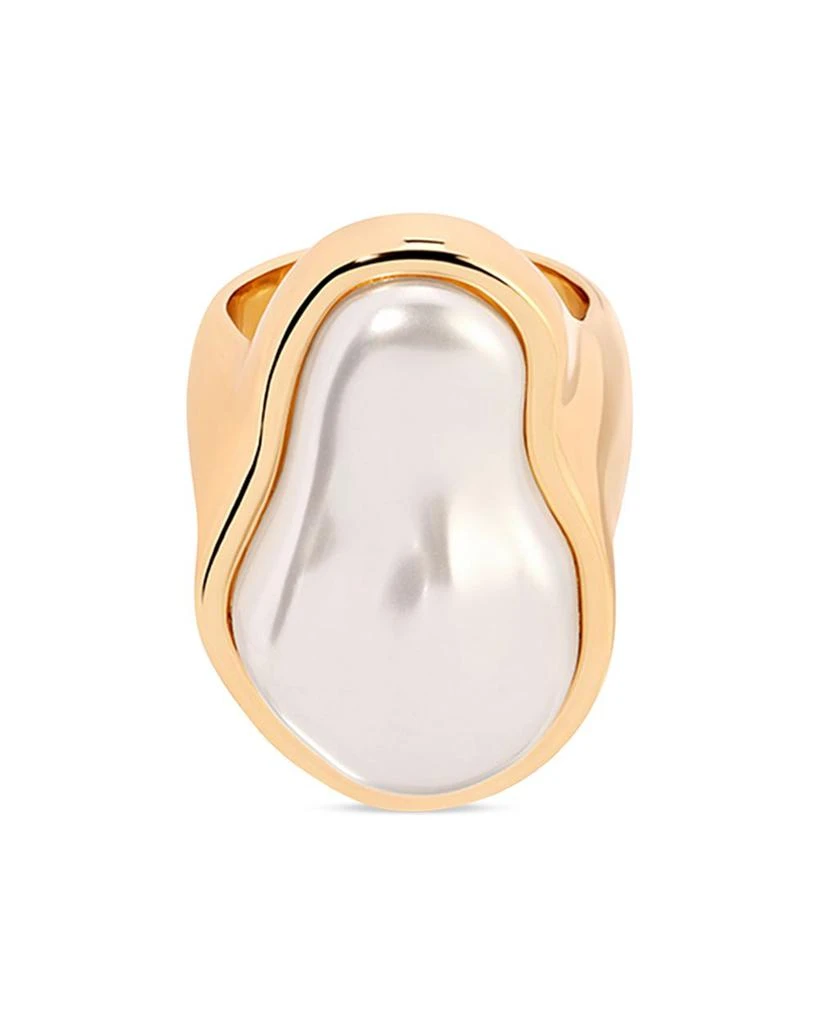 Ettika Jewelry Sea Born Imitation Pearl Cocktail Ring 1