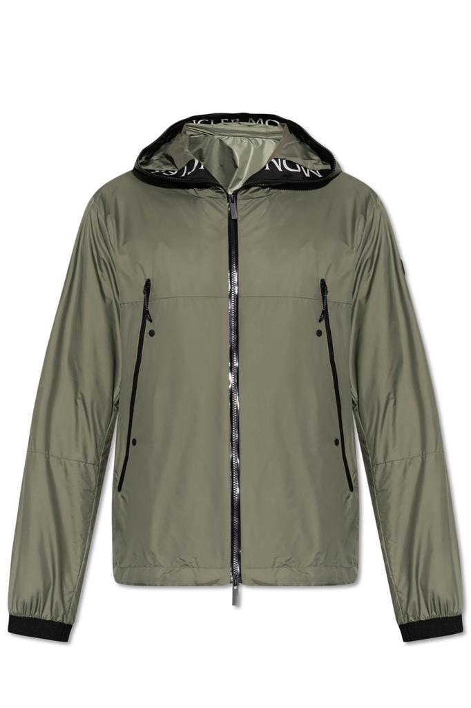 ジャケット・アウター MONCLER Logo Patch Hooded Nylon Jacket Shop Moncler Enfant Logo Patch Zipped Hooded Jacket on Sale
