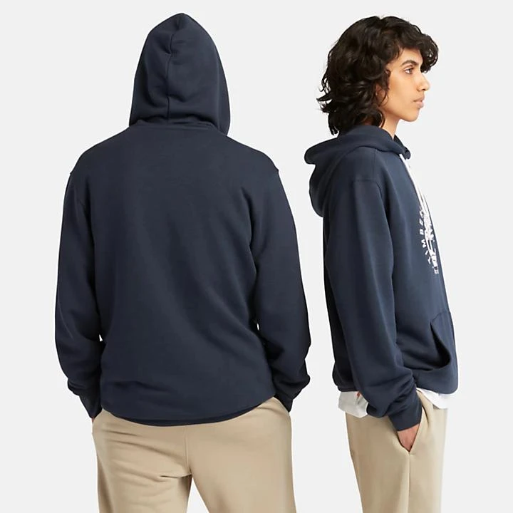 Timberland Logo Hoodie with Tencel™ Lyocell and Refibra™ technology for Men in Navy 4