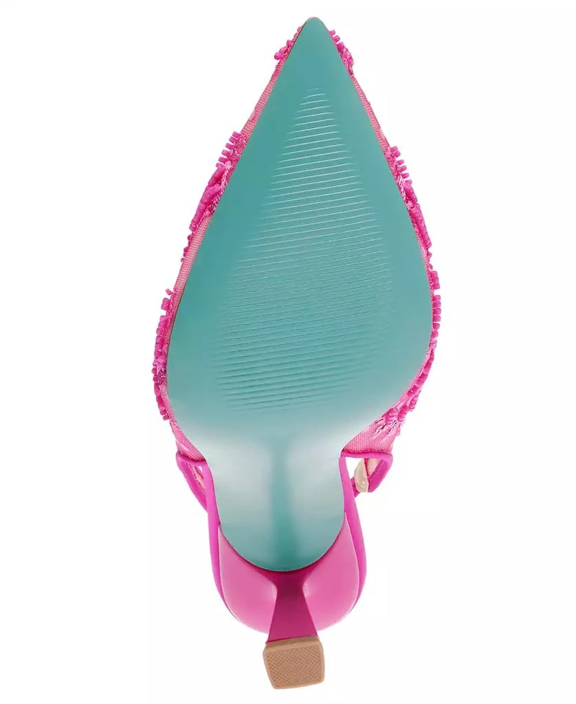 Betsey Johnson Women's Nikki Embroidered Slingback Evening Pumps 5