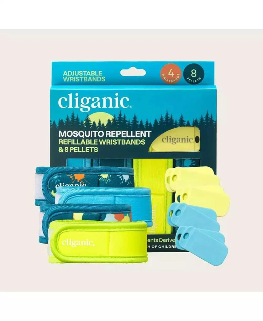Cliganic Mosquito Repellent Refillable Wristbands - 1PK 
2 Refills 9