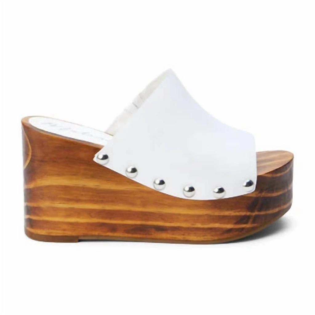 Matisse Women's Phoebe Platform Wedge Shoes In White 1