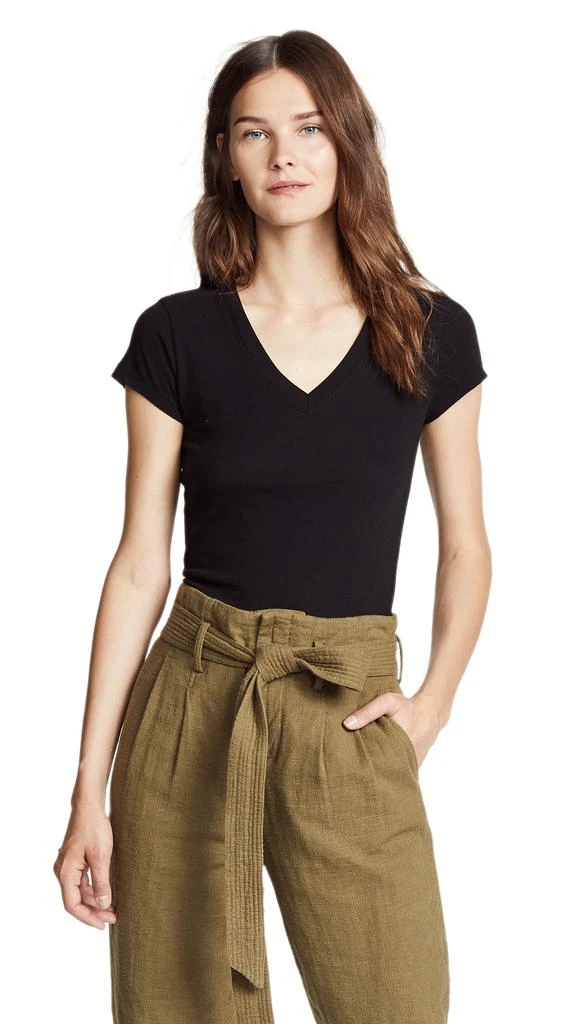 L'Agence Becca V Neck Tee 6